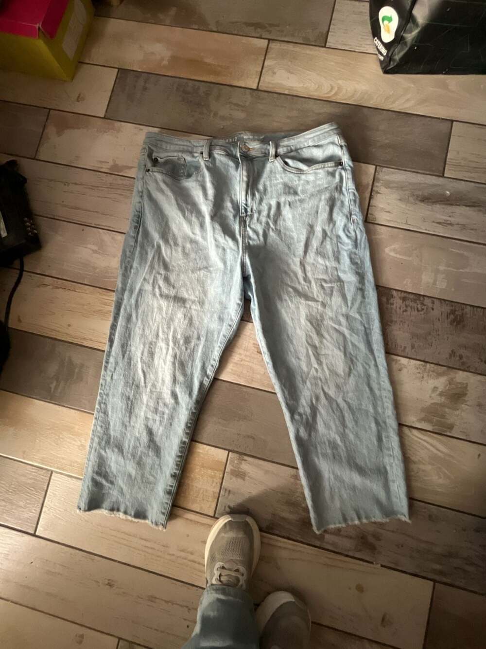 Torrid High-Rise Ankle Crop Classic Denim Light Wash Jeans Size 22